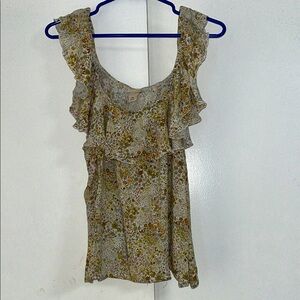 🍯 XXL Mossimo Supply Green Floral Tank (1-13)